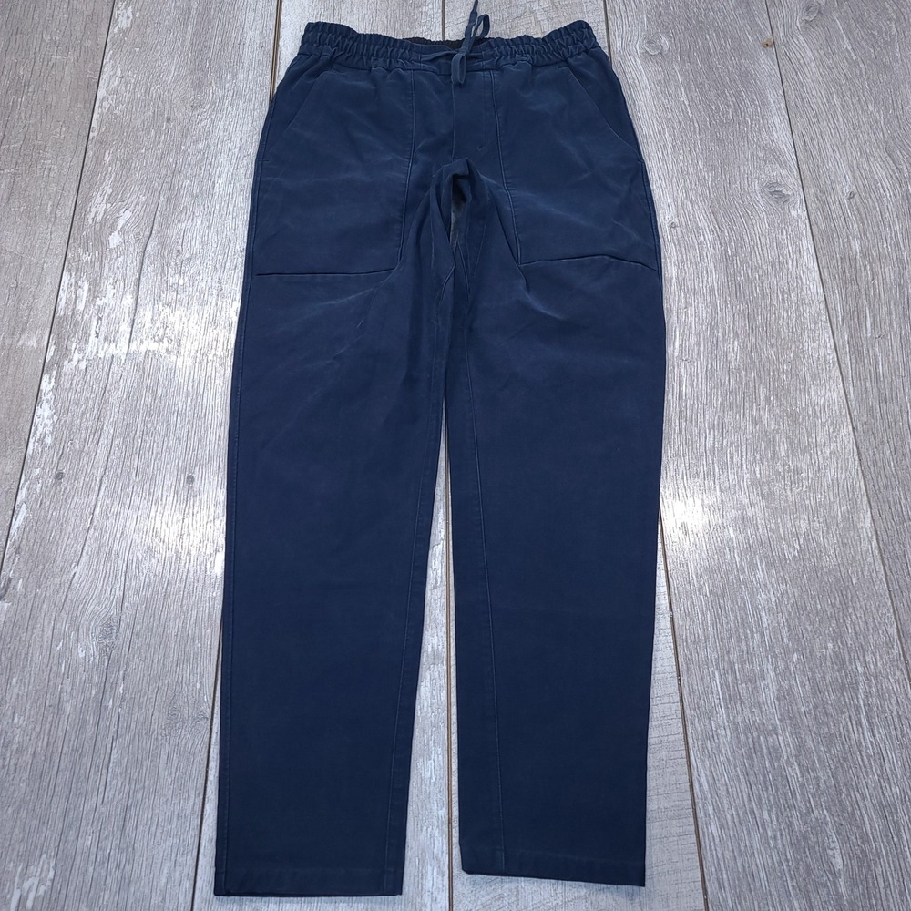 Lululemon Bowline Pant Men Small Navy Blue Canvas Utilitech Tapered Pants